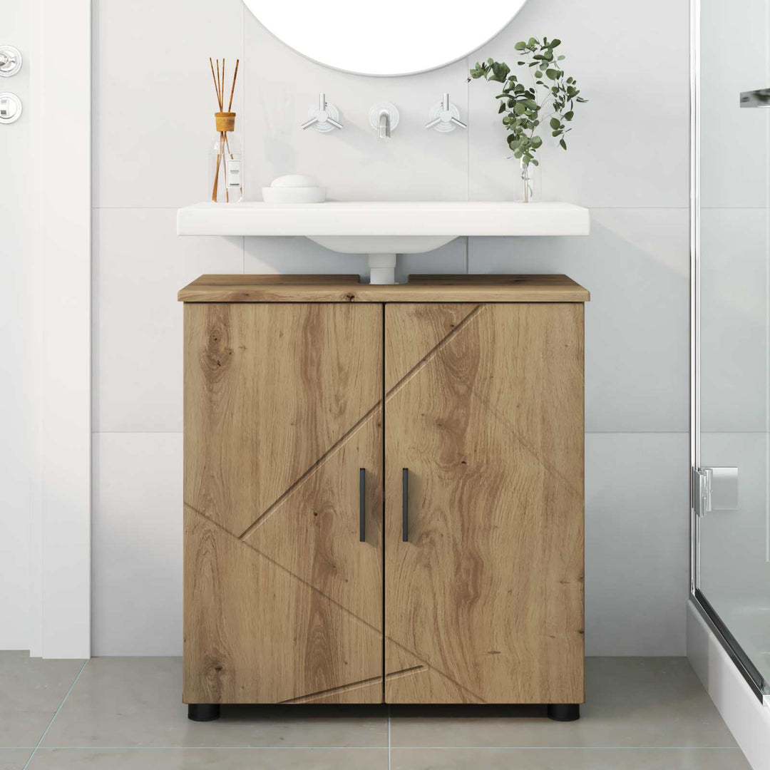 Badeværelsesskab med opbevaring Artisan Egetræ 61 x 35 x 64 cm