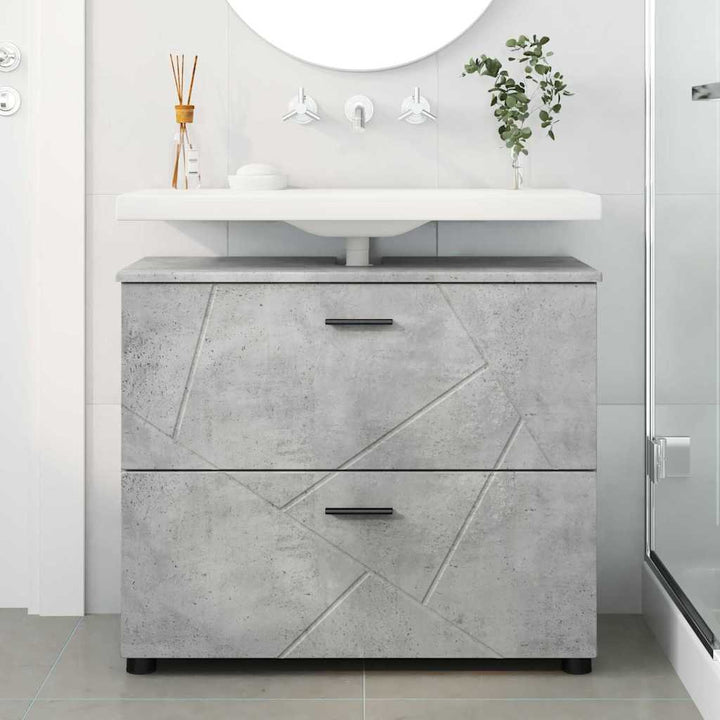 Badeværelsesskab Beton Grå 76,5 x 35 x 64 cm