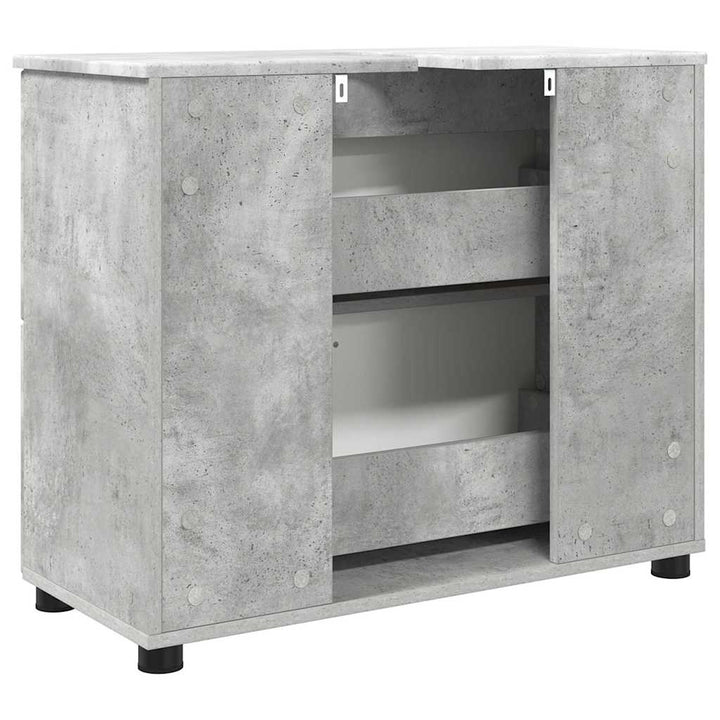 Badeværelsesskab Beton Grå 76,5 x 35 x 64 cm