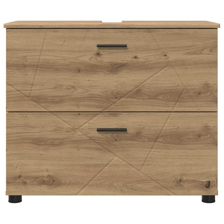 Badeværelsesskab med skuffe Artisan Egetræ 76,5 x 35 x 64 cm