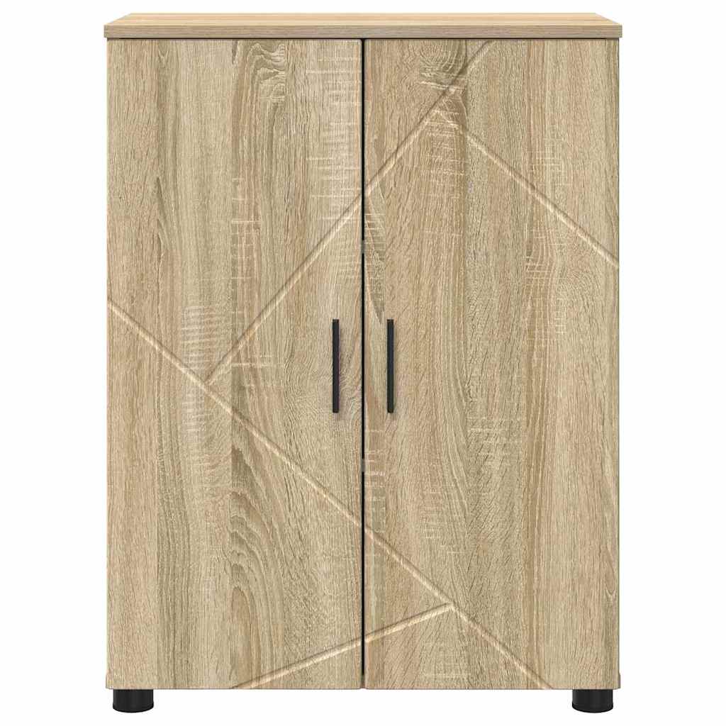 Badeværelsesskab med opbevaring Sonoma eg 60 x 35 x 80 cm