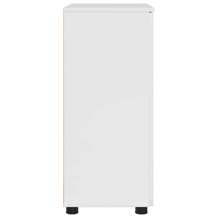 Badeværelsesskab med opbevaring Høj gloss hvid 60 x 35 x 80 cm
