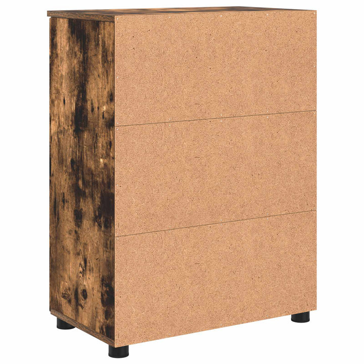 Badeværelsesskab med opbevaring Røget eg 60 x 35 x 80 cm