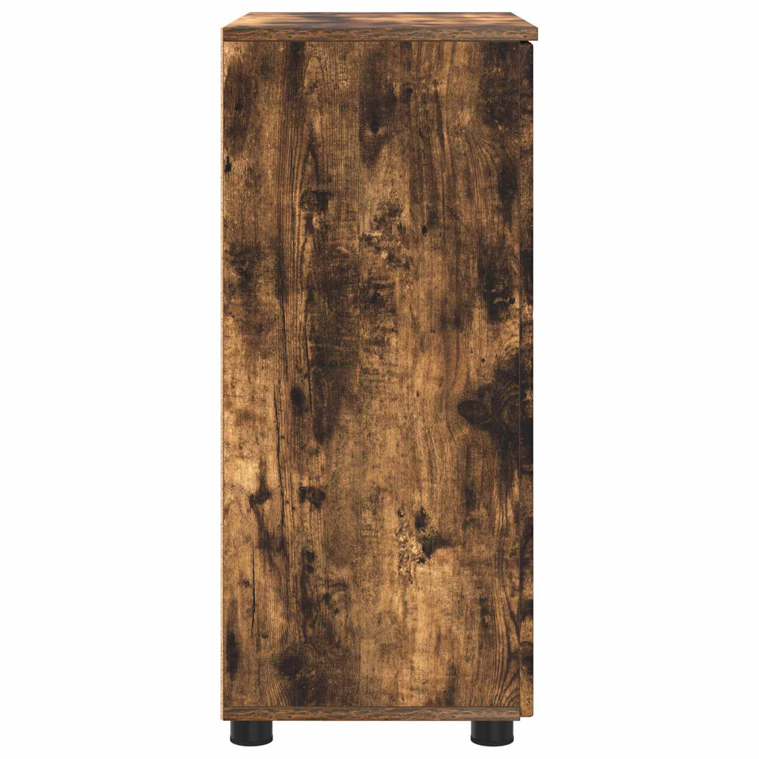 Badeværelsesskab med opbevaring Røget eg 60 x 35 x 80 cm