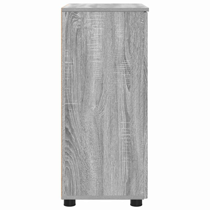 Badeværelsesskab med opbevaring Grå Sonoma 60 x 35 x 80 cm