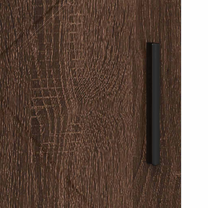 Badeværelsesskab med opbevaring med dør Brun eg 60 x 35 x 80 cm