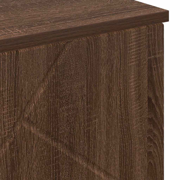 Badeværelsesskab med opbevaring med dør Brun eg 60 x 35 x 80 cm