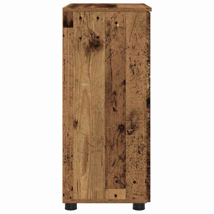 Badeværelsesskab med opbevaring Gammelt træ 60 x 35 x 80 cm