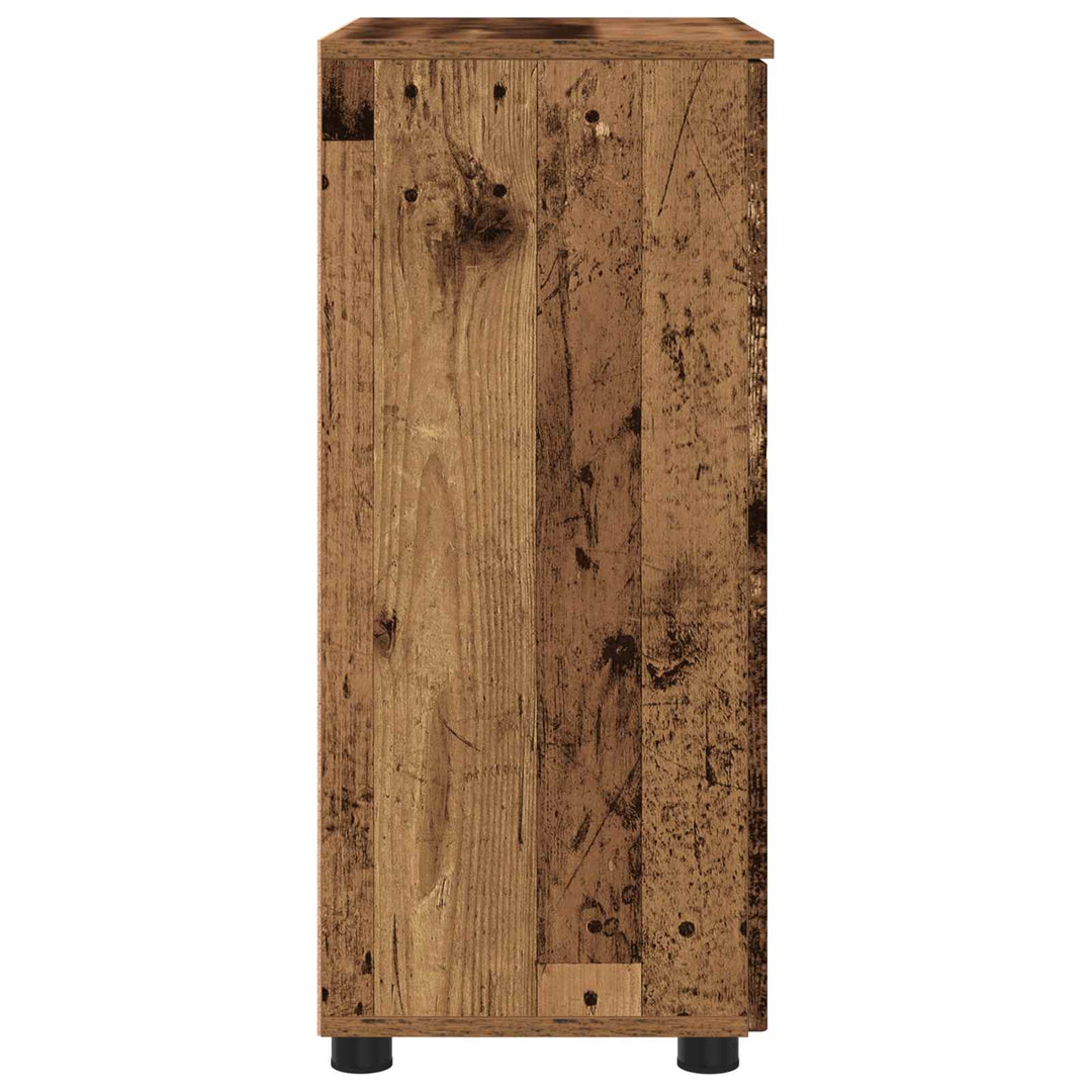 Badeværelsesskab med opbevaring Gammelt træ 60 x 35 x 80 cm