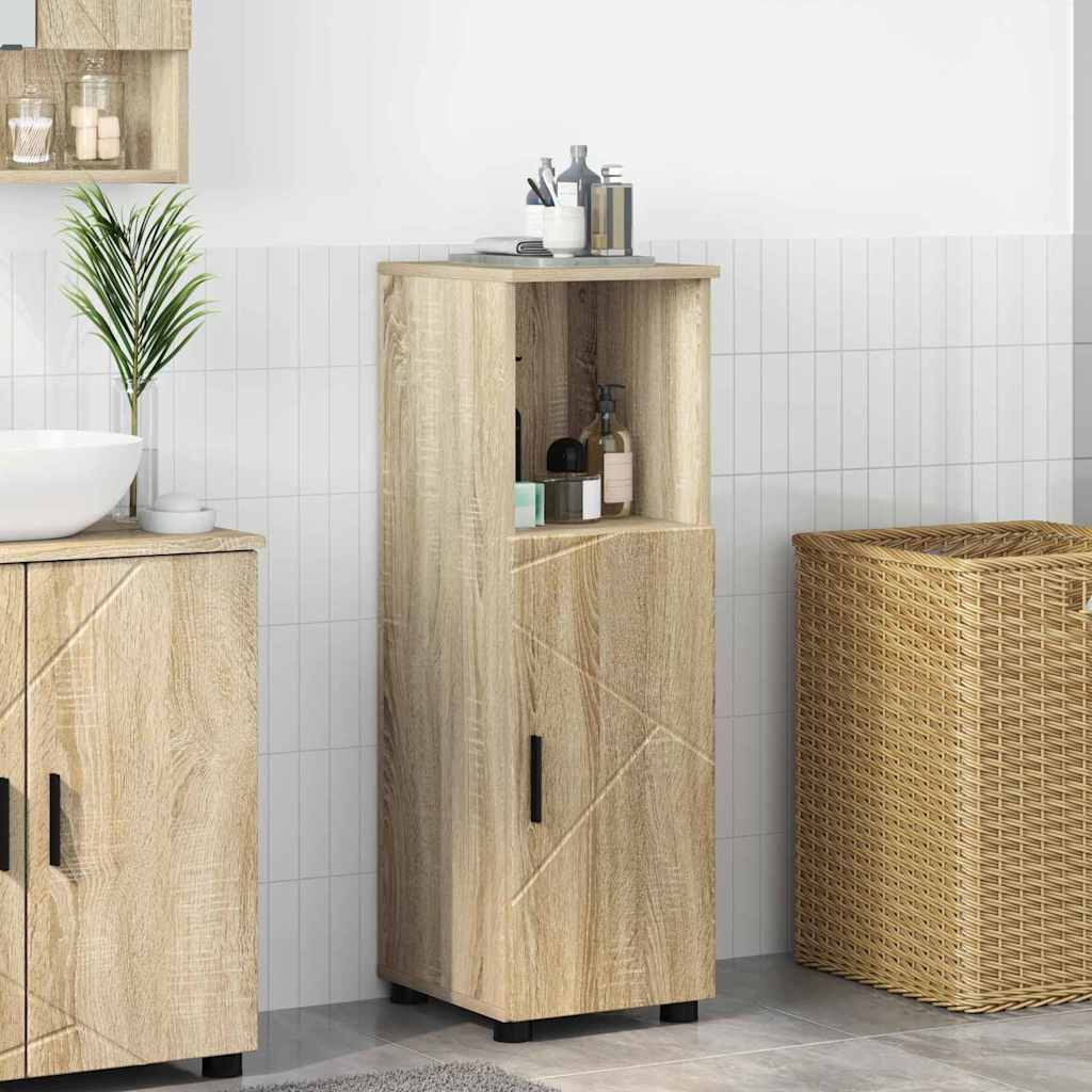 Badeværelsesskab med opbevaring Sonoma eg 30 x 35 x 95 cm
