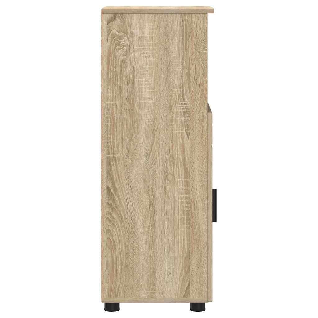 Badeværelsesskab med opbevaring Sonoma eg 30 x 35 x 95 cm