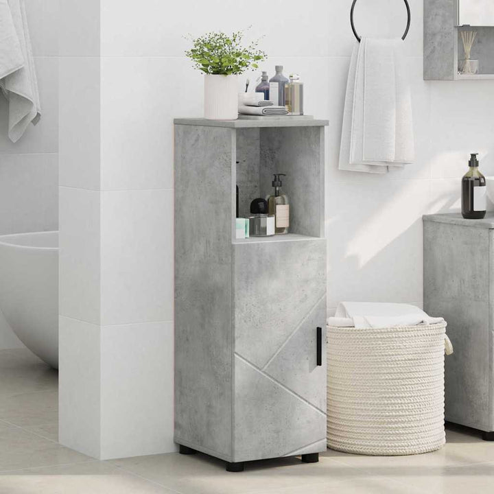 Badeværelsesskab med opbevaring Beton Grå 30 x 35 x 95 cm