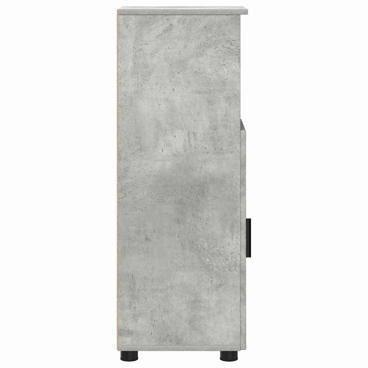 Badeværelsesskab med opbevaring Beton Grå 30 x 35 x 95 cm