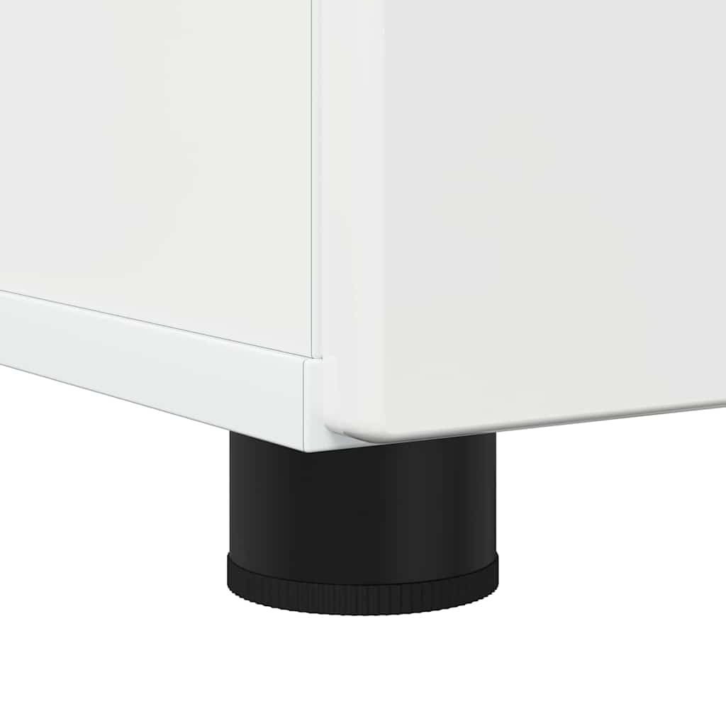 Badeværelsesskab med opbevaring Høj gloss hvid 30 x 35 x 95 cm