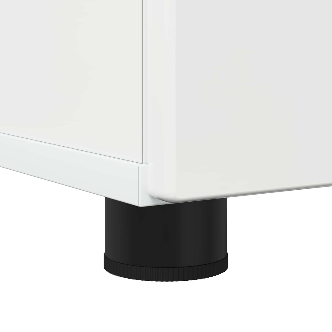 Badeværelsesskab med opbevaring Høj gloss hvid 30 x 35 x 95 cm