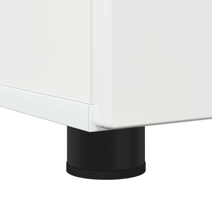 Badeværelsesskab med opbevaring Høj gloss hvid 30 x 35 x 95 cm