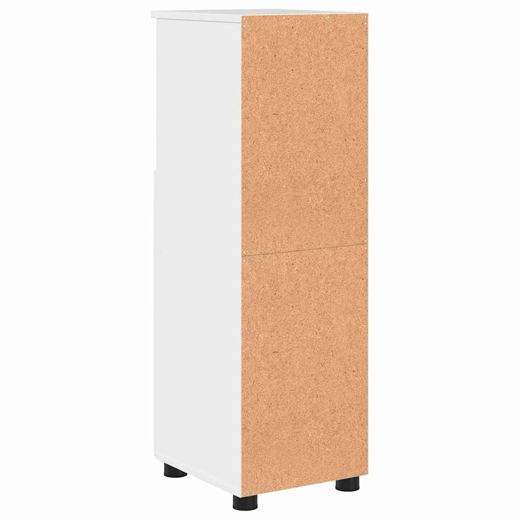 Badeværelsesskab med opbevaring Høj gloss hvid 30 x 35 x 95 cm
