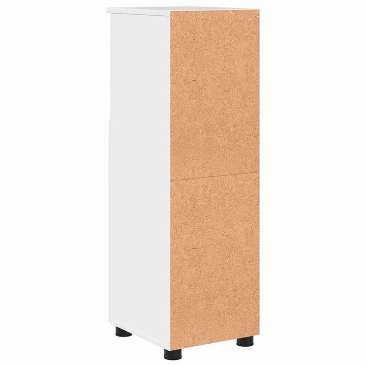Badeværelsesskab med opbevaring Høj gloss hvid 30 x 35 x 95 cm