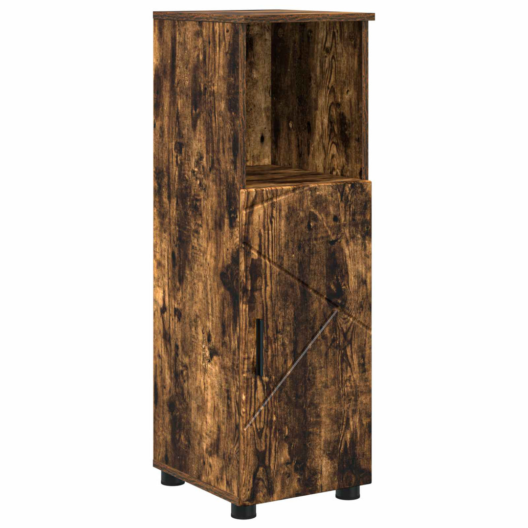 Badeværelsesskab med opbevaring Røget eg 30 x 35 x 95 cm