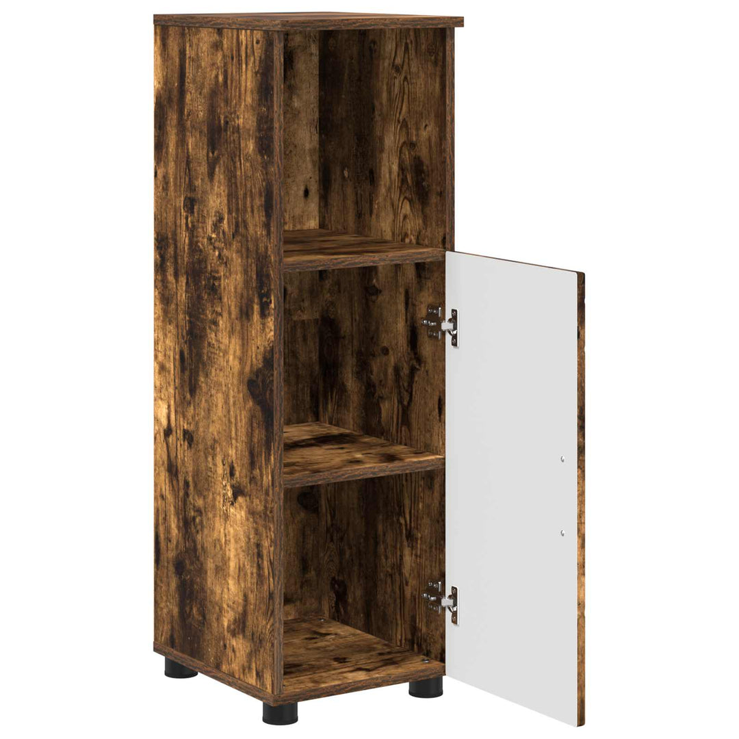 Badeværelsesskab med opbevaring Røget eg 30 x 35 x 95 cm