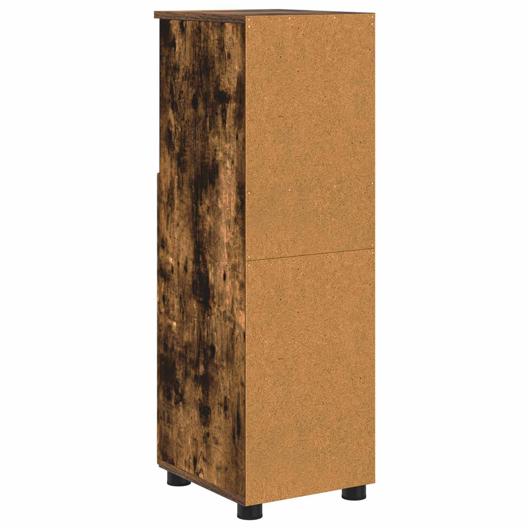 Badeværelsesskab med opbevaring Røget eg 30 x 35 x 95 cm