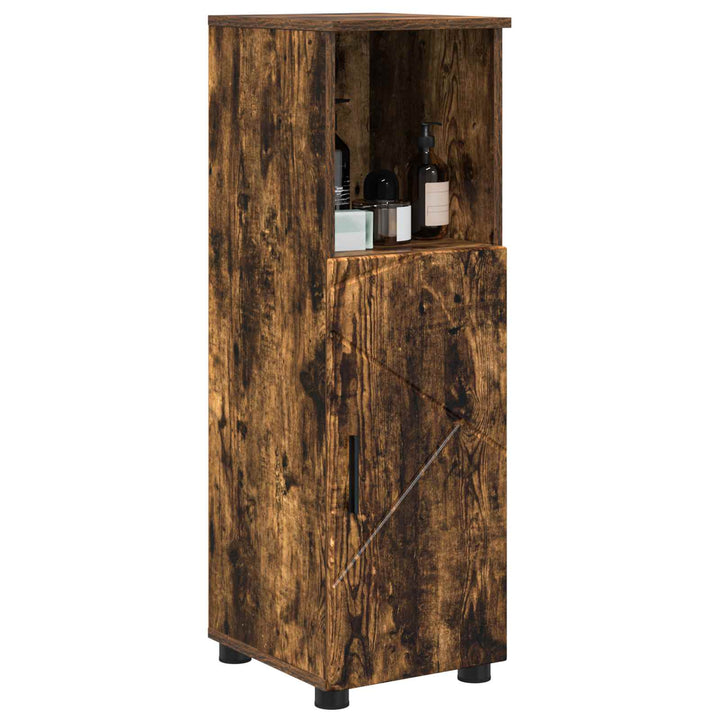 Badeværelsesskab med opbevaring Røget eg 30 x 35 x 95 cm