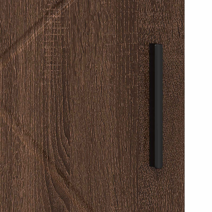 Badeværelsesskab med opbevaring med dør Brun eg 30 x 35 x 95 cm