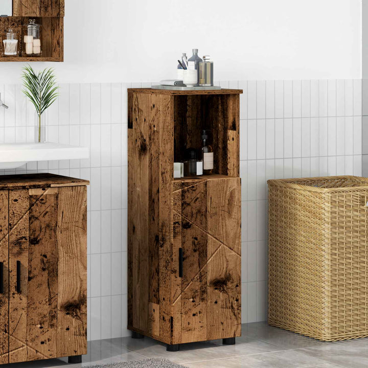 Badeværelsesskab med opbevaring Gammelt træ 30 x 35 x 95 cm