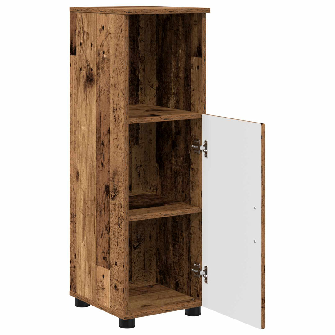 Badeværelsesskab med opbevaring Gammelt træ 30 x 35 x 95 cm