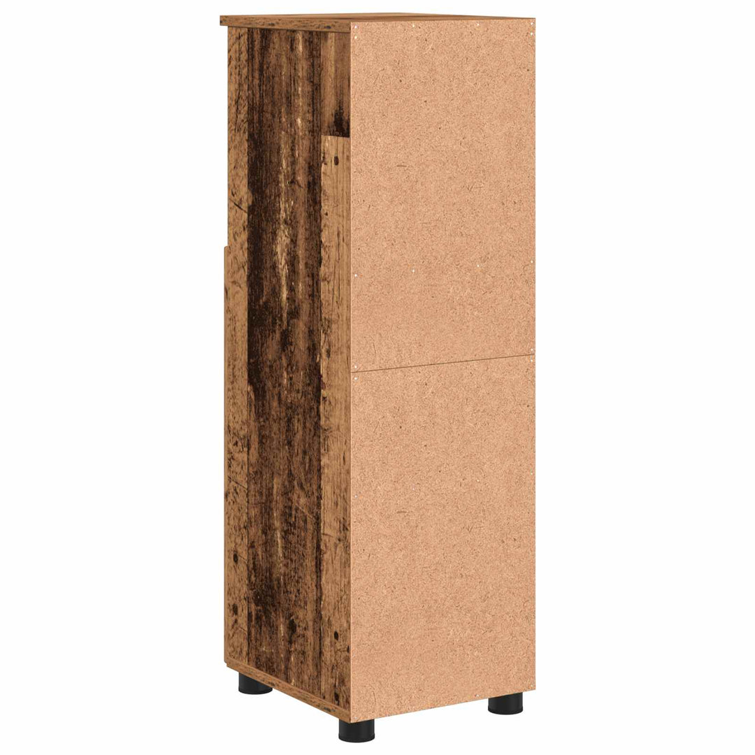 Badeværelsesskab med opbevaring Gammelt træ 30 x 35 x 95 cm