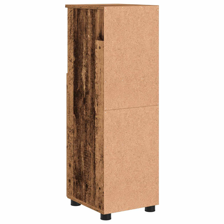 Badeværelsesskab med opbevaring Gammelt træ 30 x 35 x 95 cm