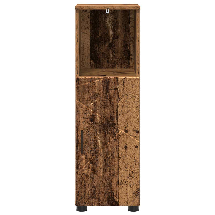 Badeværelsesskab med opbevaring Gammelt træ 30 x 35 x 95 cm