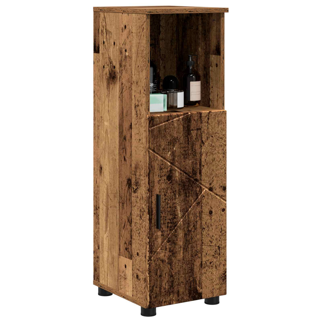 Badeværelsesskab med opbevaring Gammelt træ 30 x 35 x 95 cm