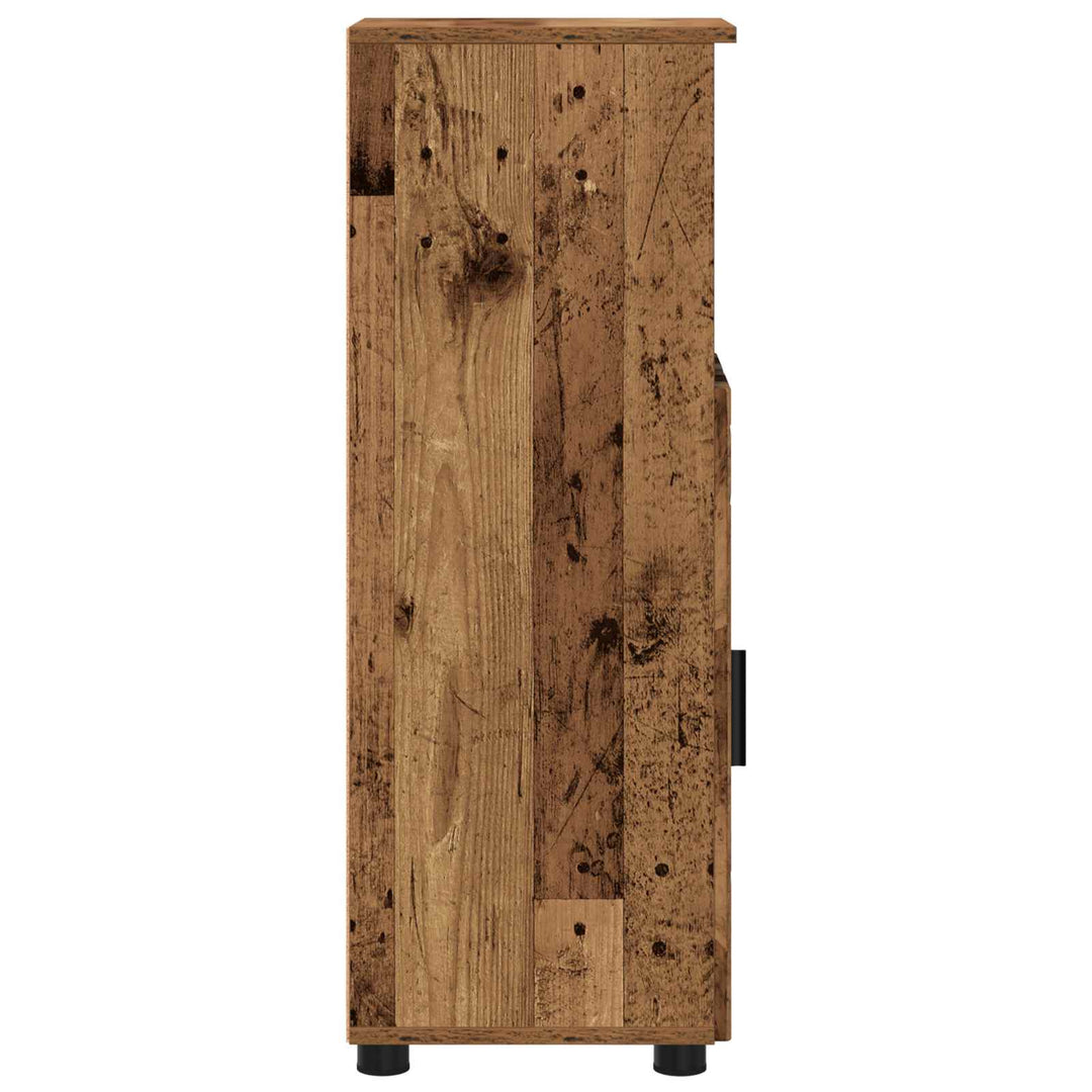 Badeværelsesskab med opbevaring Gammelt træ 30 x 35 x 95 cm