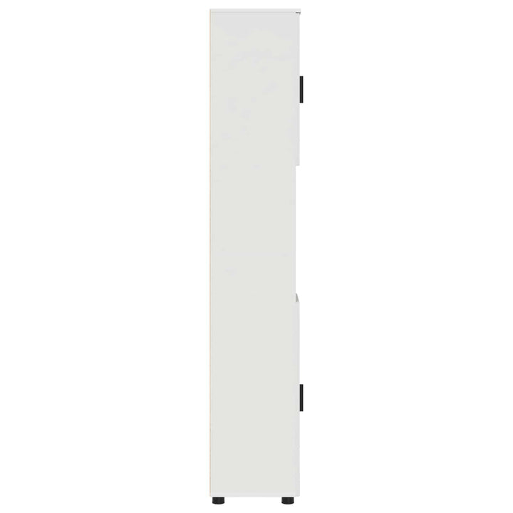 Badeværelsesskab Hvid 30 x 35 x 192 cm Konstrueret træ & Metal