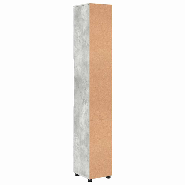 Badeværelsesskab med opbevaring Beton Grå 30 x 35 x 192 cm