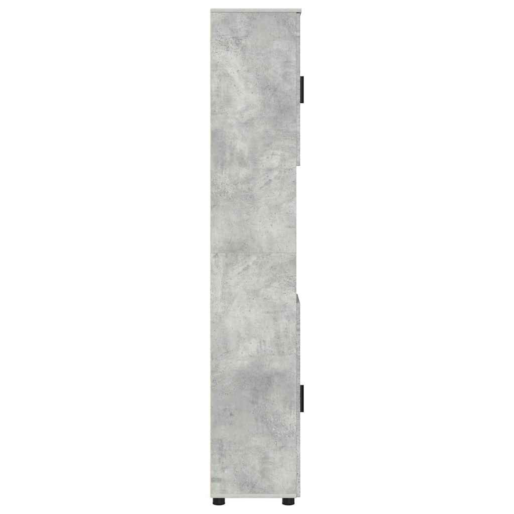 Badeværelsesskab med opbevaring Beton Grå 30 x 35 x 192 cm