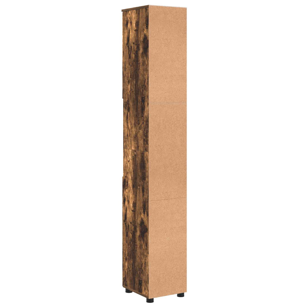 Badeværelsesskab med opbevaring Røget eg 30 x 35 x 192 cm