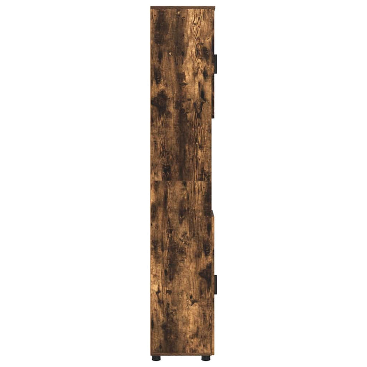 Badeværelsesskab med opbevaring Røget eg 30 x 35 x 192 cm