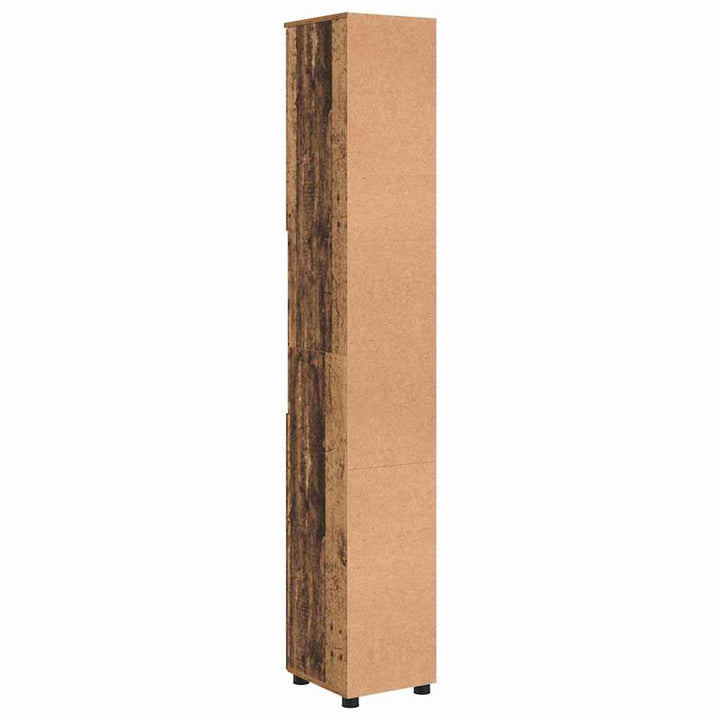 Badeværelsesskab med opbevaring Gammelt træ 30 x 35 x 192 cm