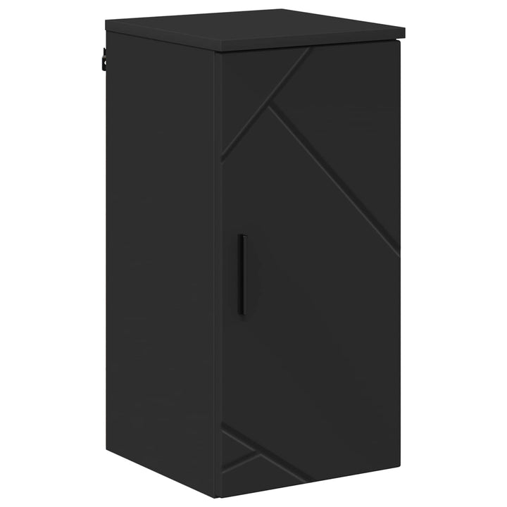 Badeværelsesskab Sort 30 x 31,5 x 61 cm Konstrueret træ, Metal