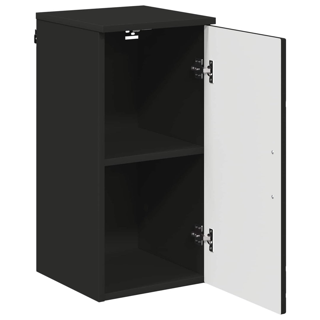 Badeværelsesskab Sort 30 x 31,5 x 61 cm Konstrueret træ, Metal