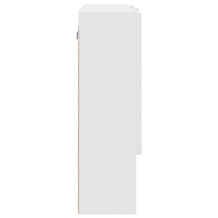 Spejlskab Hvid 80 x 17 x 55 cm Konstrueret træ