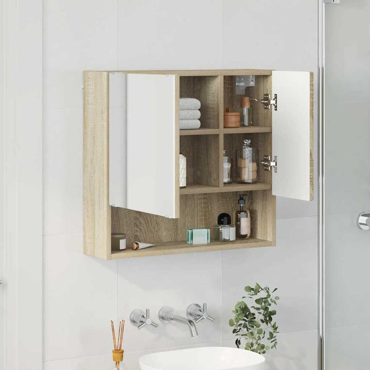 Spejlskab Sonoma eg 59 x 17 x 55 cm Konstrueret træ