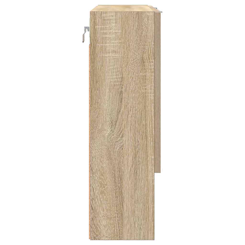 Spejlskab Vægmonteret Sonoma eg 59 x 17 x 55 cm Konstrueret træ