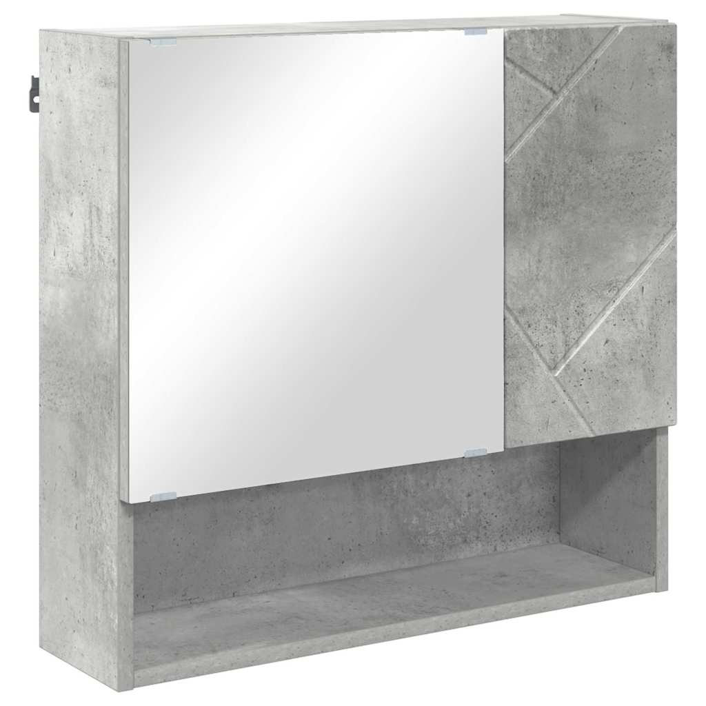 Spejlskab Beton Grå 59 x 17 x 55 cm Konstrueret træ