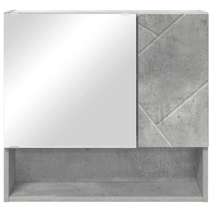 Spejlskab Beton Grå 59 x 17 x 55 cm Konstrueret træ