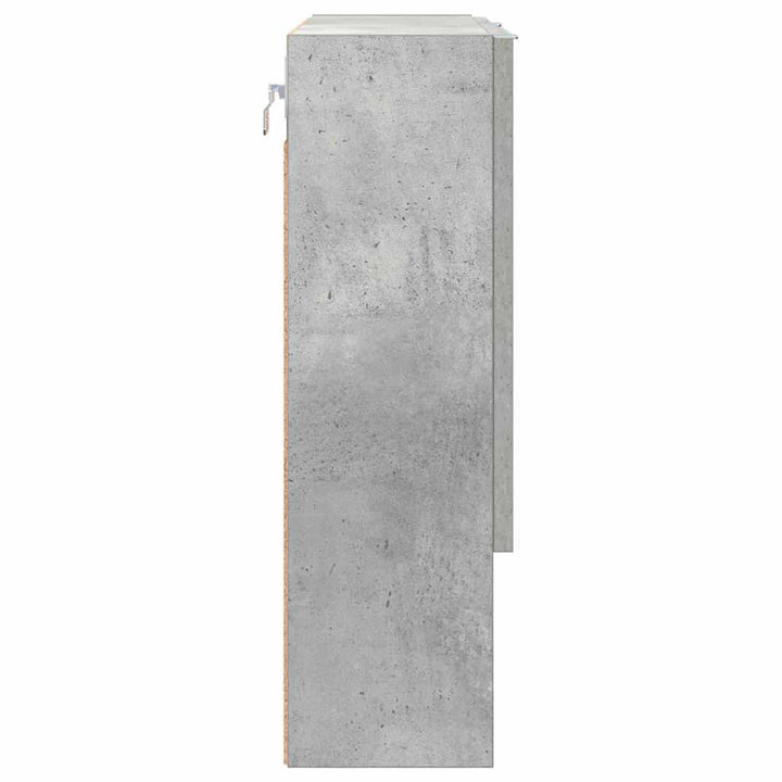 Spejlskab Beton Grå 59 x 17 x 55 cm Konstrueret træ