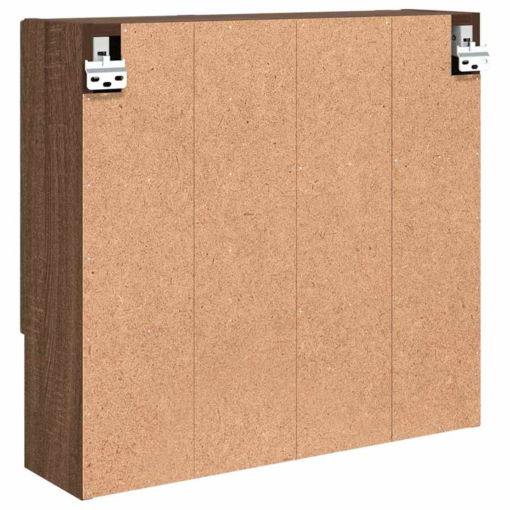 Spejlskab Brun eg 59 x 17 x 55 cm Konstrueret træ