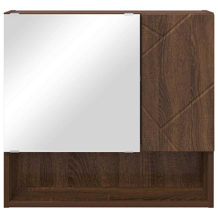 Spejlskab Brun eg 59 x 17 x 55 cm Konstrueret træ